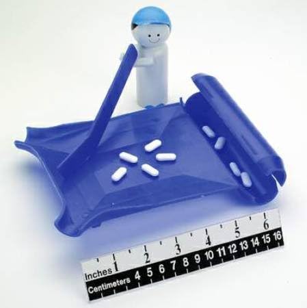 Health Care Logistics Ambidextrous Pill Counter 7-3/4 X 6-1/4 X 1-1/2 Inch, Polyethylene, With Spatula 1 Each