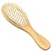 Aisilk 8.7inch Wooden Bamboo Hair Vent Brush Keratin Care and Beauty SPA Massager Massage Comb - Made from Natural Cherry Wood