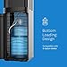 hOmeLabs Self Cleaning Bottom Loading Water Dispenser for 5 Gallon Bottle - Hot Room and Cold Water Cooler in Stainless Steel Frame with Removable Drip Tray Safety Child Lock and LED Night Light