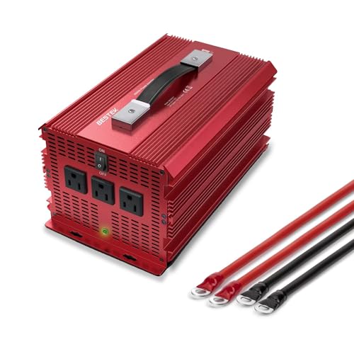 BESTEK 2000W Power Inverter 3 AC Outlets