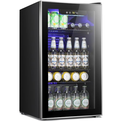 Photo 1 of ***VIEW NOTES*** Antarctic Star Beverage Refrigerator -120 Can Mini Fridge for Soda Beer or Wine,Small Drink Dispenser, For Office or Bar with Adjustable Removable Shelves?Convertible Door ?3.1 Cu.Ft