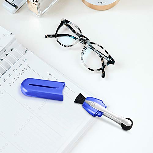 Bestidy Eyeglass Cleaners Set Lens Cleaner for Eyeglasses and Sunglasses Glasses Cleaner for All Types of Eye Wear (Blue)