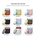 elago Duo Silicone Case Compatible with Apple AirPods Case 1 & 2, Premium Protective Silicone, Supports Wireless Charging, 2 Caps + 1 Body [ Pastel Blue, Lovely Pink + Lavender ]