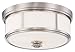 Minka Lavery 4365-84 2-Light Flush Mount, Brushed Nickel Finish