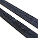 Black, White Hook and Eye Tape Trim(3YD,5YD/Pack) (Black) (Black, 3YD)