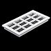 1:12 Dollhouse Miniature Wooden 12-pane Window Frame White
