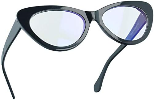 Magic Jing Blue Light Blocking Computer Game Eyeglasses Anti Glare UV Protection Cat Eye Women Glasses