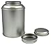 2-pack, Coffee Tin, Twisted Lid Multiple Compartment Tea Canister, Multi-Purpose Kitchenware
