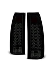 Automotive Parts and Accessories: 88-98 Chevy C/K Series Pickup Truck GMC Sierra RearBlack Smoke LED Tail Lights Brake Lamps Pair