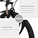 Max4out Mountain Bike Folding Bikes, Featuring 6 Spoke 21 Speed Shining SYS Double Disc Brake Fork Rear Suspension Anti-Slip (Black, 26 in)thumb 4