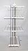 idee Freestanding Collapsible Height-Adjustable-Rack Rolling 3-Tier Clothes (Laundry) Drying Rack with Durable Stainless-Steel Hanging Rods for Indoor or Outdoor, PDR22LG, Ivory
