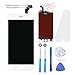 Screen Replacement for iPhone 6 Plus White Brinonac LCD Display Touch Screen Digitizer Assembly Replacement Screen with Repair Tool kit + Tempered Glass Screen Protector + Instruction
