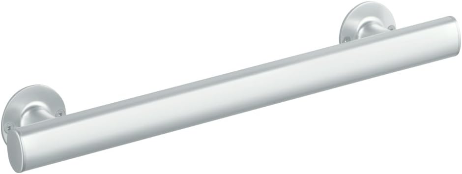 STERLING 80001018-V 18-Inch Straight Bar with Narrow Grip, Matte Silver