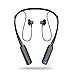 Yuwiss Sport Bluetooth Headphones Wireless Neckband Headset with Mic Stereo Noise Cancelling Sweatproof Earbuds and Lightweight Flexible Collar for iPhone 6 6s 7 Plus Android Other Smart Phone (Black)