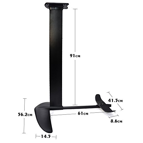 YCSPORT Aluminum&Carbon Fiber Hydrofoil for Kiteboard Ocean Windsurfing Foil Black
