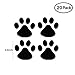Finduat 66 Pcs Dog Paw Prints Sticker Dog Paws Wall Decals Vinyl Pawprints Sticker Decoration for Children Nursery Room Home Décor Art Mural DIY