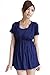 Bearsland Women's Breastfeeding and Nursing Summer Top Blue Size M