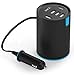 iXCC UL Certified 50W/10A 5 Port Car Charger, Cup Holder Multi USB Car Charging Port, Univeral Fast Charger Adapter for iPhone 8 7 6s Plus, iPad Air Pro Mini, Galaxy 9 for Family Road Trip
