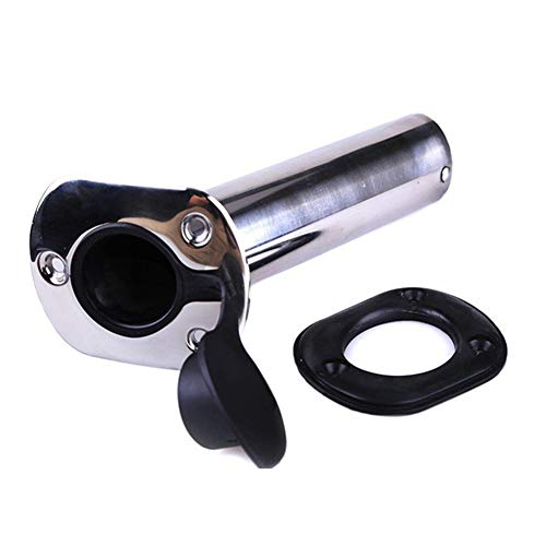 image for CT-CARID 2pcs Boat Stainless Steel Fishing Rod Holder Flush Mount 15 D