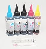 OPT® Brand. 5 X 100ML UV Resistant Dye Refill Bulk Ink For Epson T273 XL T273XL Expression XP-820 XP-810 XP-800 XP-520 XP-600 XP-620 XP-610 Printers CISS CIS and refillable ink cartridge. Free shipping From New York.