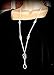 Brenda Elaine Jewelry Silver Plated Women's Fashion Lanyard Necklace ID Badge Holder, 32 Inch Silver Chain with Multiple Celtic Knots & Rear Lobster Clasp