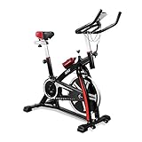 Akonza Indoor Cycle Trainer Fitness Bicycle Stationary Exercise Cycling Health Workout w/ Wheel, Black