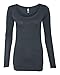 Next Level Ladies' Triblend Long-Sleeve Scoop L VINTAGE NAVY