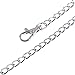 iiniim Women's Faux Leather Harness Punk Gothic Metal Chain Tassel Body Caged with Lock (One Size, Black)