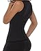 LAZAWG Womens Slimming Sweat Vest Hot Neoprene Shirt Body Shapers for Weight Loss Pure Black XX-Large