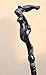 Hand Carved Unique Walking Cane for Men - Goddess - Fancy Wooden Walking Stick Stylish Wood Canes (Caramel)