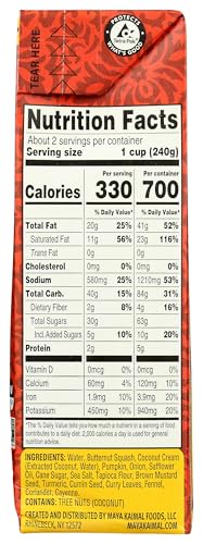 MAYA KAIMAL CREAMY SPICED BUTTERNUT SOUP, 17.6 OZ