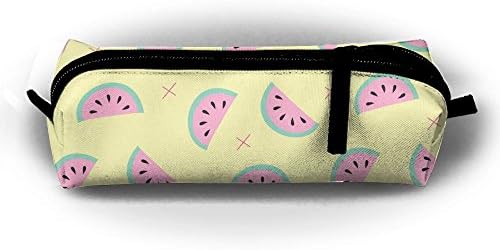 Watermelon Math Seamless Zipper Pen Bag,Stationery Pouch,Multi-colored Pencil Bag Case Cosmetic Bags