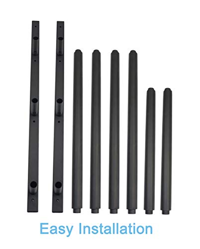 Mrhardware SUP Snowboard Surfboard Paddle Board Ski Wall Mount Storage Display Rack Cradle (Black, 3 Boards)