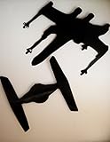 X wing Tie Fighter Set Star Wars Vector Outline Metal Cutout Spray Paint Art
