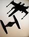 X wing Tie Fighter Set Star Wars Vector Outline Metal Cutout Spray Paint Art