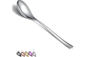 Dinner Spoons 6 Piece, 8.1'' Stainless Steel Tablespoons, Soup Spoons Stainless Steel, Spoons Silverware for Home, Dishwasher