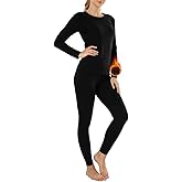 MANCYFIT Thermal Underwear for Women Long Johns Set Fleece Lined Ultra Soft