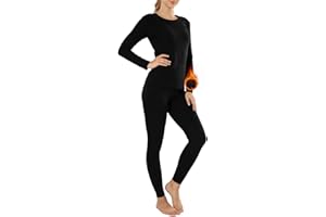 MANCYFIT Thermal Underwear for Women Long Johns Set Fleece Lined Ultra Soft