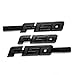 3x OEM F-150 Fx4 Emblem Side Fender F-150 Badge Rear Tailgate 3D Nameplate Replacement for F150 Origianl size Genuine Parts Black