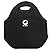 Hoopla Gorilla Bag - Deluxe Insulated Lunch Carrier - Black Neoprene Tote for Work, School and Kids Snacks - Keeps Contents Cool, Fresh and Secure. Lightweight, Stores Flat and Machine Washable.