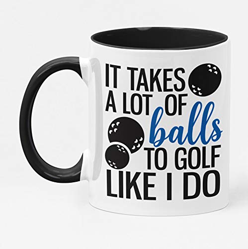 personalisedstore.co.uk It Takes a lot of Balls Novelty Golf Mug 11oz
