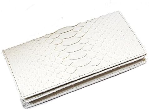 Made in Japan Men's Long Wallet Python White