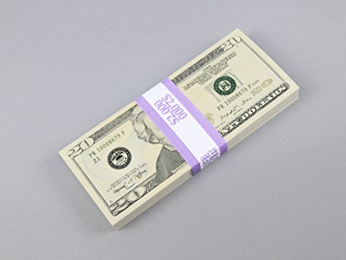 prop money new real looking new style copy 20s full print stack