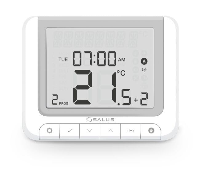 Salus RT520TX Wireless RF Programmable Room Thermostat Boiler Plus Compliant - Replacement Thermostat for RT520RF ONLY, NO Receiver included