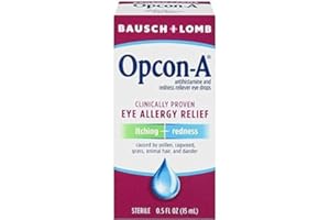 Bausch + Lomb Opcon-A Eye Drops Allergy Relief - 0.5 oz, Pack of 4