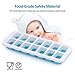 OMorc Ice Cube Trays 4 Pack [ Larger Version], Easy-Release Silicone and Flexible 14-Ice Trays with Unique Removable Lid, Make Larger Ice Cubes, BPA Free, Stackable Durable and Dishwasher Safe