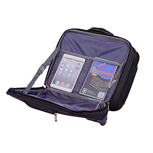 AirTraveler Rolling Briefcase Rolling Laptop Bag Computer Case with