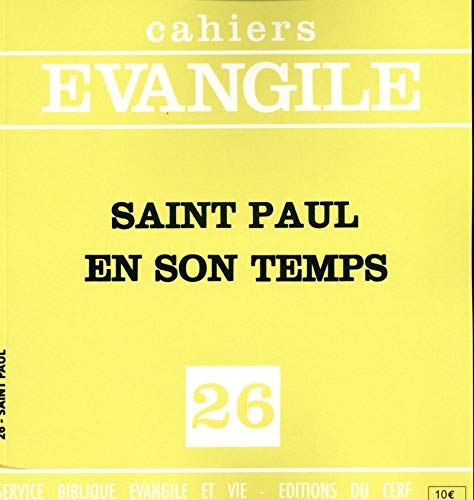 CE-26. Saint Paul en son temps (Cahiers évangiles) (French Edition) by Edouard Cothenet
