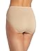 Vanity Fair Women's Seamless Strata Hi Cut Panty 13211, Damask Neutral, X-Large/8