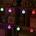 Battery Operated String Lights, 40LED Colored Globe String Lights, IP65 Waterproof Starry Fairy Lights, Outdoor Decorative String Lights for Patio, Christmas, Garden, Wedding, Parties